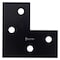 Hampton Hampton 6 in. H X 6 in. W X 1/8 in. D Black Steel Corner Plate 02-3411-410 - alternate 5